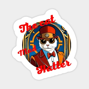 The Cat Hatter Magnet