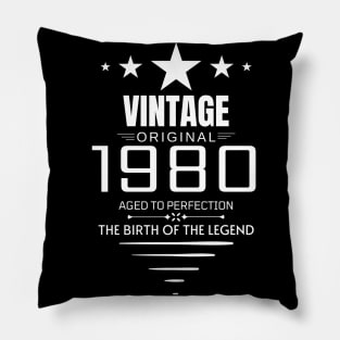 Vintage 1980 - Birthday Gift Pillow