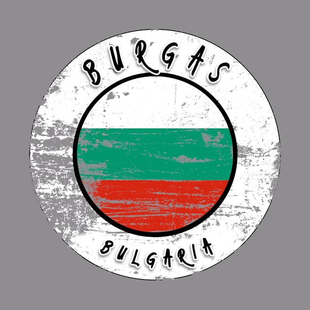 Burgas Bulgaria Vintage by Travel Penguin