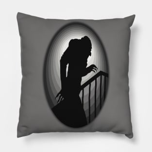 Shadow of Nosferatu (Monochrome) Pillow