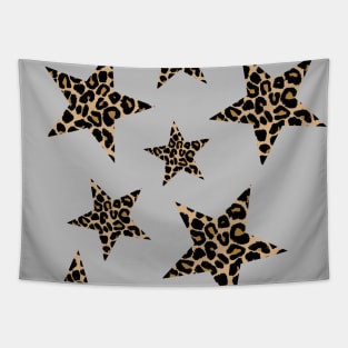 Leopard Print Stars Tapestry