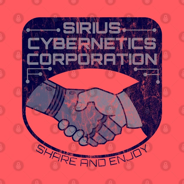 Sirius Cybernetics Corporation (blue print, heavily distressed) by Stupiditee