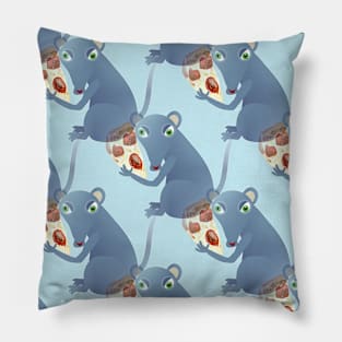 pizza rat mouse Pillow