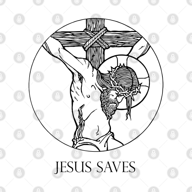 Jesus saves prayers gift by Treshr