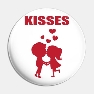 Kisses Pin