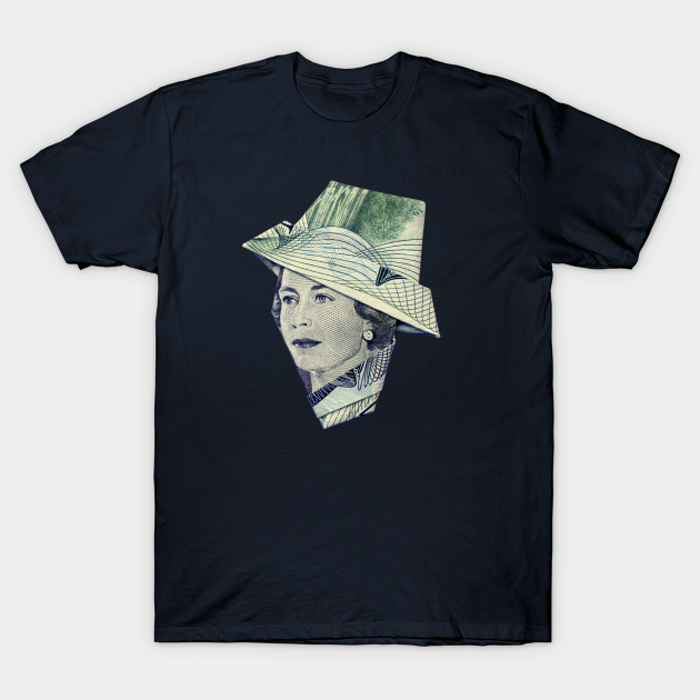 Discover YOUNG QUEEN ELIZABETH / MONEY ORIGAMI - Queen - T-Shirt