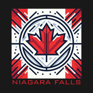 Niagara Falls Canada Flag T-Shirt