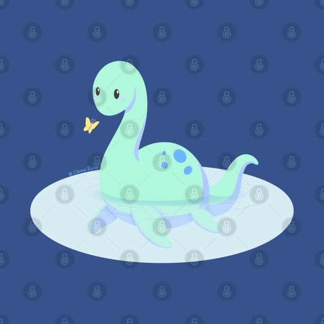 Kawaii fantasy animals - Nessie by SilveryDreams