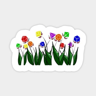 Dice Flowers - Rainbow Magnet
