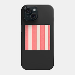 Pink Stripes with Light Leaf Designs Phone Case