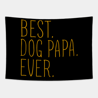 Best Dog Papa Ever Cool Tapestry