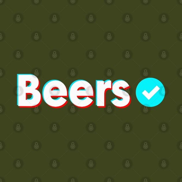 Beers Name Verify Blue Check Beers Name Gift by Aprilgirls