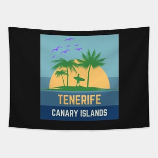 RetroTenerife Canary Islands Tapestry