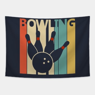 Vintage Bowling Player Gift Tapestry