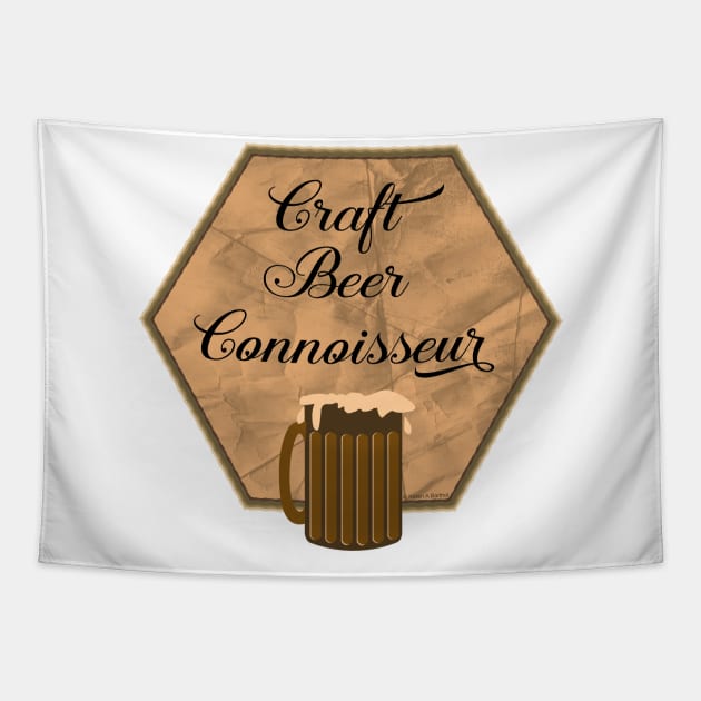 Craft Beer Connoisseur Tapestry by Barthol Graphics