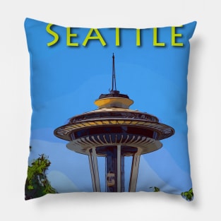 Seattle Space Needle Pillow