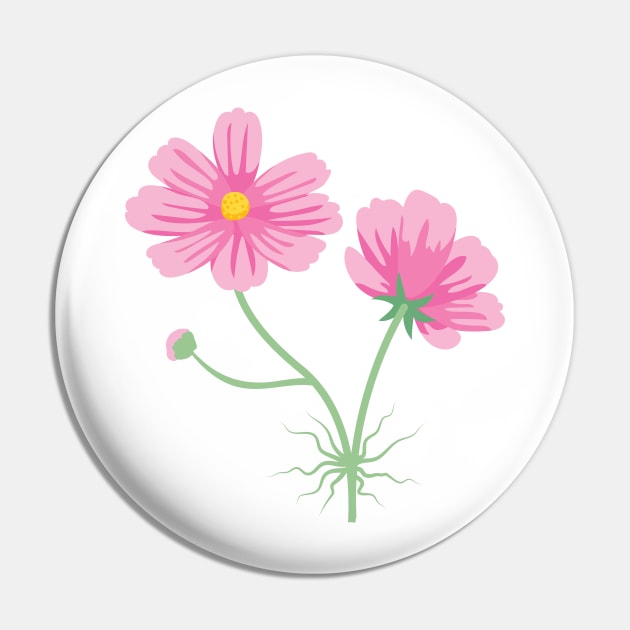 Cute Colorful Flower Pin by SWON Design