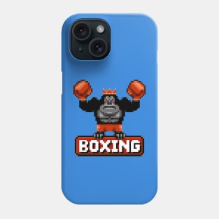 Gorilla Boxer Pixel Art Phone Case