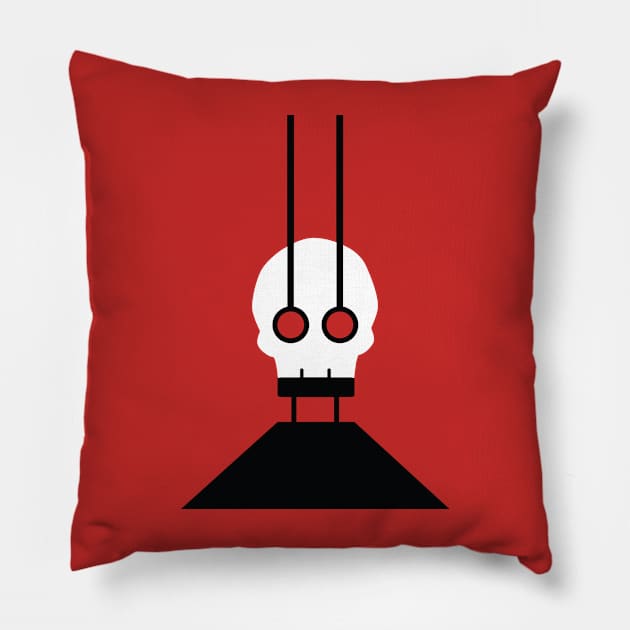 Minimalist Gymkata Pillow by blackrock3