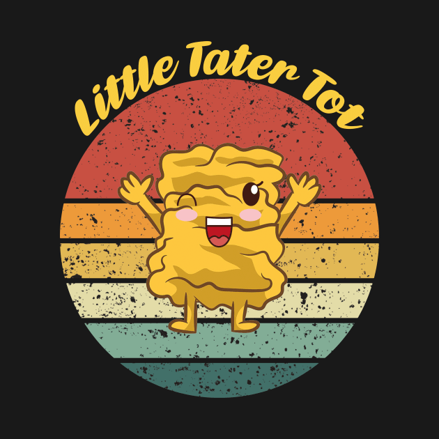 Little tater tot funny tater smiling, Vegetarian gift idea mom gift Vintage by justbejoker