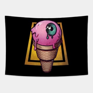 Pink Eye Scream Tapestry