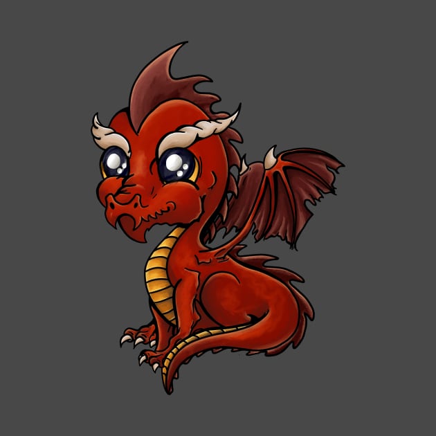 Cute Red Dragon by CrowleyCreations