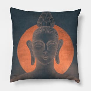 Buddha with moon Pillow