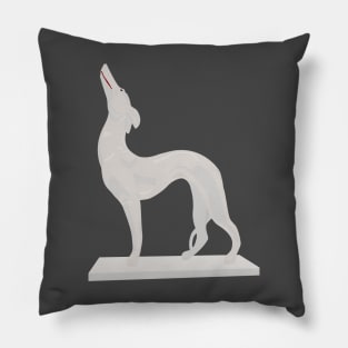 Pat the dog statue Pillow