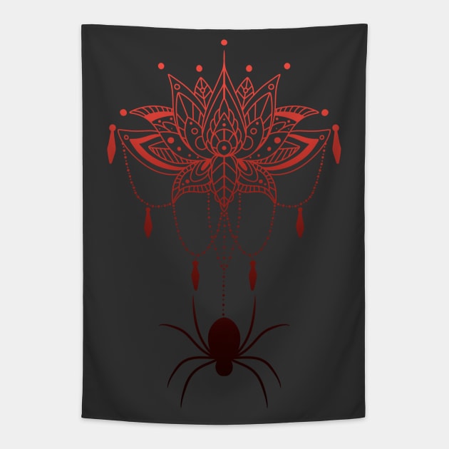 Lotus Webbing Tapestry by starryneitz