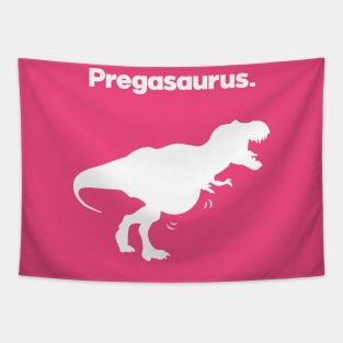 Pregasaurus Pregnant Dinosaur T-rex Tapestry