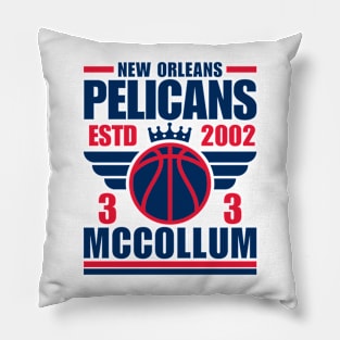 New Orleans Pelicans McCollum 3 Basketball Retro Pillow