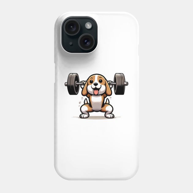 Beagle CrossFit Pro: Mastering the Jerk Phone Case by Purrformance Wear