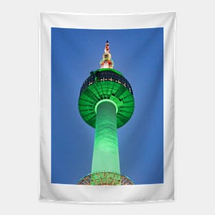 Namsan Seoul Tower in South Korea. Tapestry