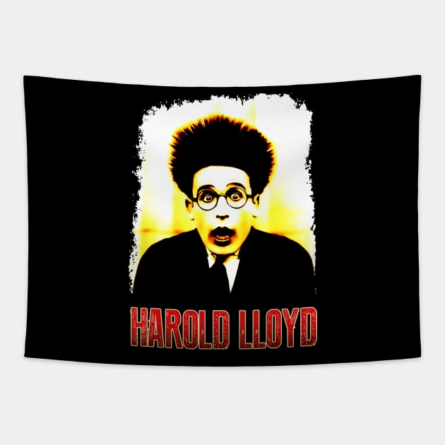 Silent Movie Star Harold Lloyd Tapestry by HellwoodOutfitters