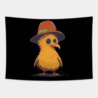 Chicken wit hat Tapestry