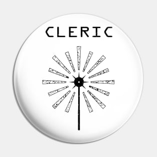 Cleric - Dark on Light Pin