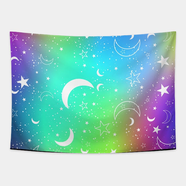 Rainbow Starlight cosmos Tapestry by theartistmusician