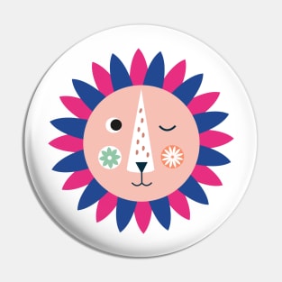 lion illustration for kids Pin