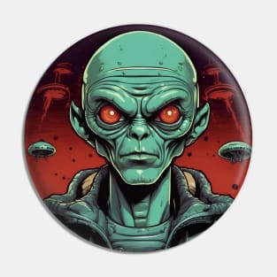 Human Alien Hybrid Pin