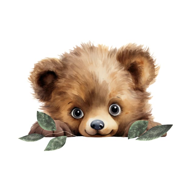 Cute Woodland Baby Teddy Bear . by Alienated