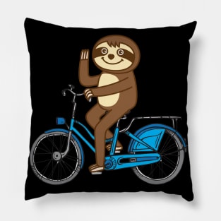 Sloth bicycle Pillow