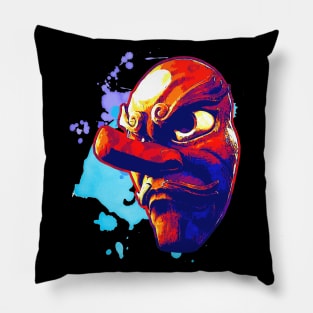 Tengu Mask Splash Pillow