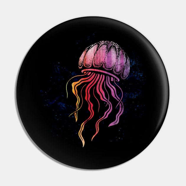 Colorful Jellyfish Pin by Mila46