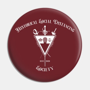 Historical Social Distancing Society Pin