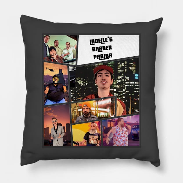 Labelle's GTA Pillow by LaBelle's Barber Parlor