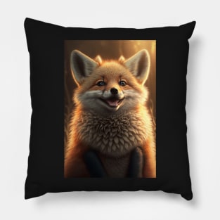 Cool portrait of a cute Fox Pillow