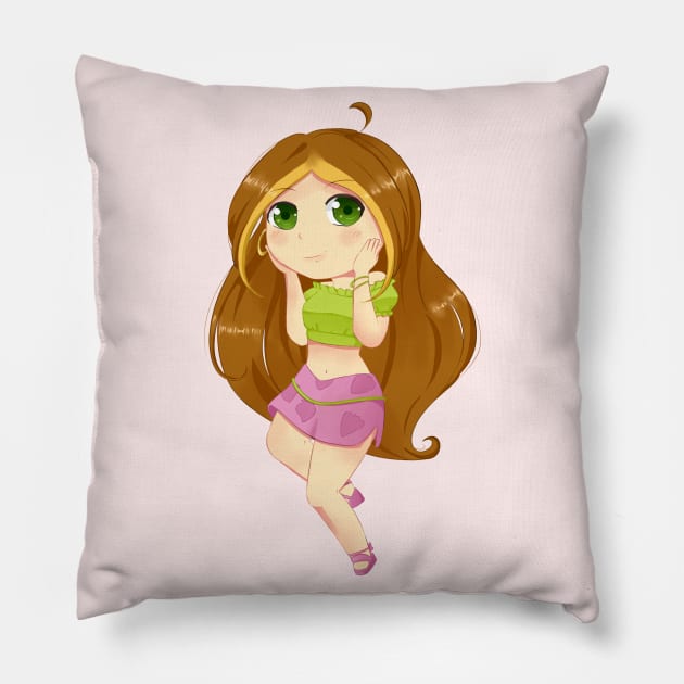 Flora from Winx Club Pillow by Aixadupuy