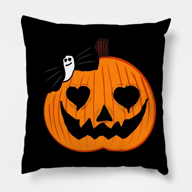 Pumpkin Head Pillow by BadDrawnStuff