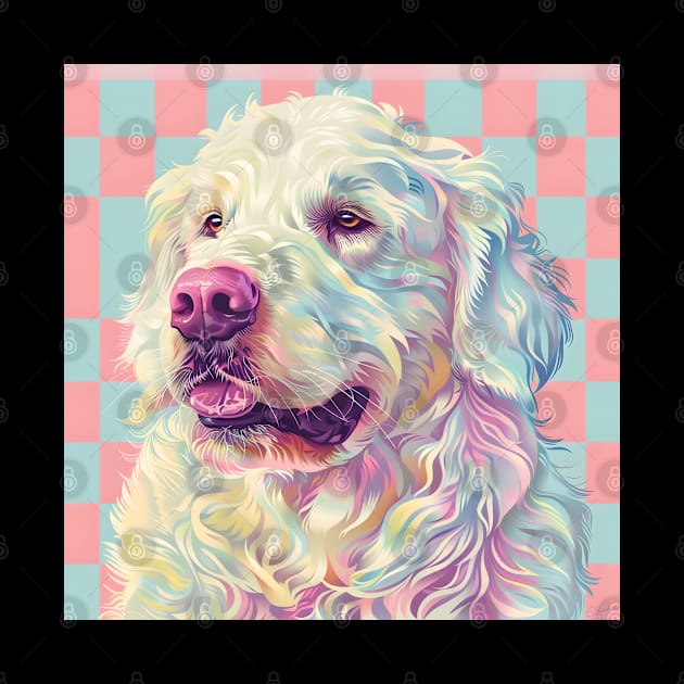 70s Kuvasz Vibes: Pastel Pup Parade by NatashaCuteShop