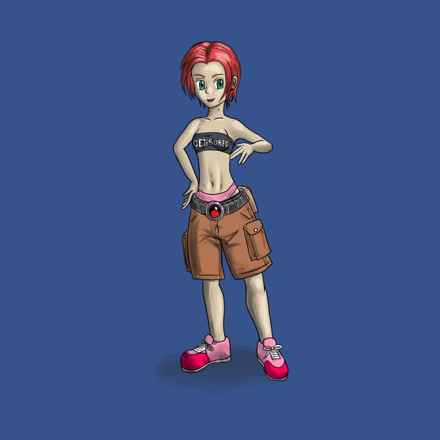 Cargo shorts girl by BlademanUnitPi